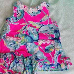 Lilly Pulitzer girls dress with bloomer